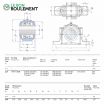 Unidad de rodamiento en dos partes SNLN3048-SKF