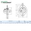 Unidad de rodamiento (chapa) SAPFL202-INOX