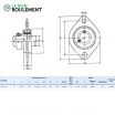 Unidad de rodamiento (chapa) SAPFL203-INOX