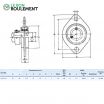 Unidad de rodamiento (chapa) SAPFL204-INOX