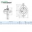 Unidad de rodamiento (chapa) SAPFL206-INOX