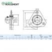 Unidad de rodamiento (chapa) SAPFT204-INOX