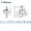 Unidad de rodamiento (chapa) SAPFT205-INOX