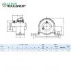 Unidad de rodamiento (chapa) SAPP201-INOX
