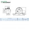 Unidad de rodamiento (chapa) SAPP205-INOX