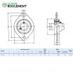 Unidad de rodamiento (chapa) SBPFL202-INOX