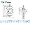 Unidad de rodamiento (chapa) SBPFL206-INOX
