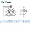 Unidad de rodamiento (chapa) SBPFT201-INOX