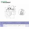 Rodamiento de soporte HC205-KML