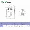 Rodamiento de soporte NA208-KML