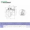 Rodamiento de soporte NA210-KML