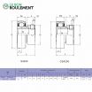Rodamiento de soporte SA204-KML