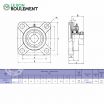 Unidad de rodamiento SAF204-KML