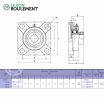 Unidad de rodamiento SAF205-KML