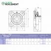 Unidad de rodamiento SAF207-KML