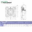 Unidad de rodamiento SAF208-KML