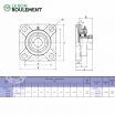 Unidad de rodamiento SAF210-KML