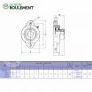 Unidad de rodamiento SALF205-KML