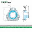 Unidad de rodamiento (chapa) SAPFT204-KML