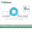Unidad de rodamiento (chapa) SAPP204-KML