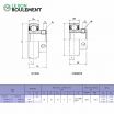 Rodamiento de soporte SB208-INOX-KML