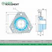 Unidad de rodamiento (chapa) SBPFT204-KML