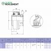 Rodamiento de soporte UC207-KML