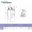 Rodamiento de soporte UC210-KML
