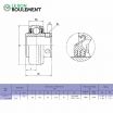 Rodamiento de soporte UC213-KML