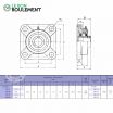 Unidad de rodamiento UCF206-KML