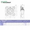 Unidad de rodamiento UCF209-28-KML
