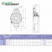 Unidad de rodamiento UCFL206-INOX-KML