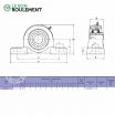 Unidad de rodamiento UCP203-KML