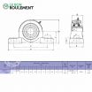 Unidad de rodamiento UCP204-INOX-KML
