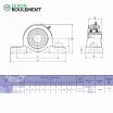 Unidad de rodamiento UCP208-INOX-KML