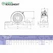 Unidad de rodamiento UCP209-27-KML