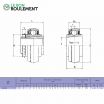 Rodamiento de soporte UK206-KML
