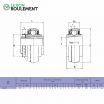 Rodamiento de soporte UK207-KML
