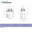 Rodamiento de soporte UK210-KML