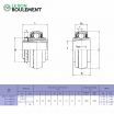 Rodamiento de soporte UK211+H2311-KML