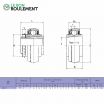 Rodamiento de soporte UK211-KML