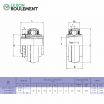Rodamiento de soporte UK212+H2312-KML