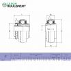 Rodamiento de soporte UK212-KML
