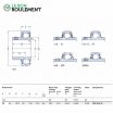 Rodamiento de soporte UC206-SKF
