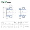 Rodamiento de soporte YEL203-008-2F-SKF