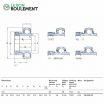 Rodamiento de soporte YEL205-2F-SKF
