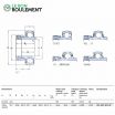 Rodamiento de soporte YEL207-107-2F-SKF