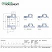 Rodamiento de soporte YEL207-2RF-VL065-SKF