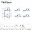 Rodamiento de soporte YEL211-200-2F-SKF