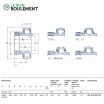 Rodamiento de soporte YEL212-207-2F-SKF